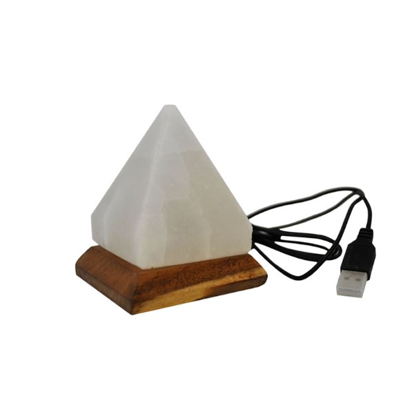 Lampada USB Piramide bianca